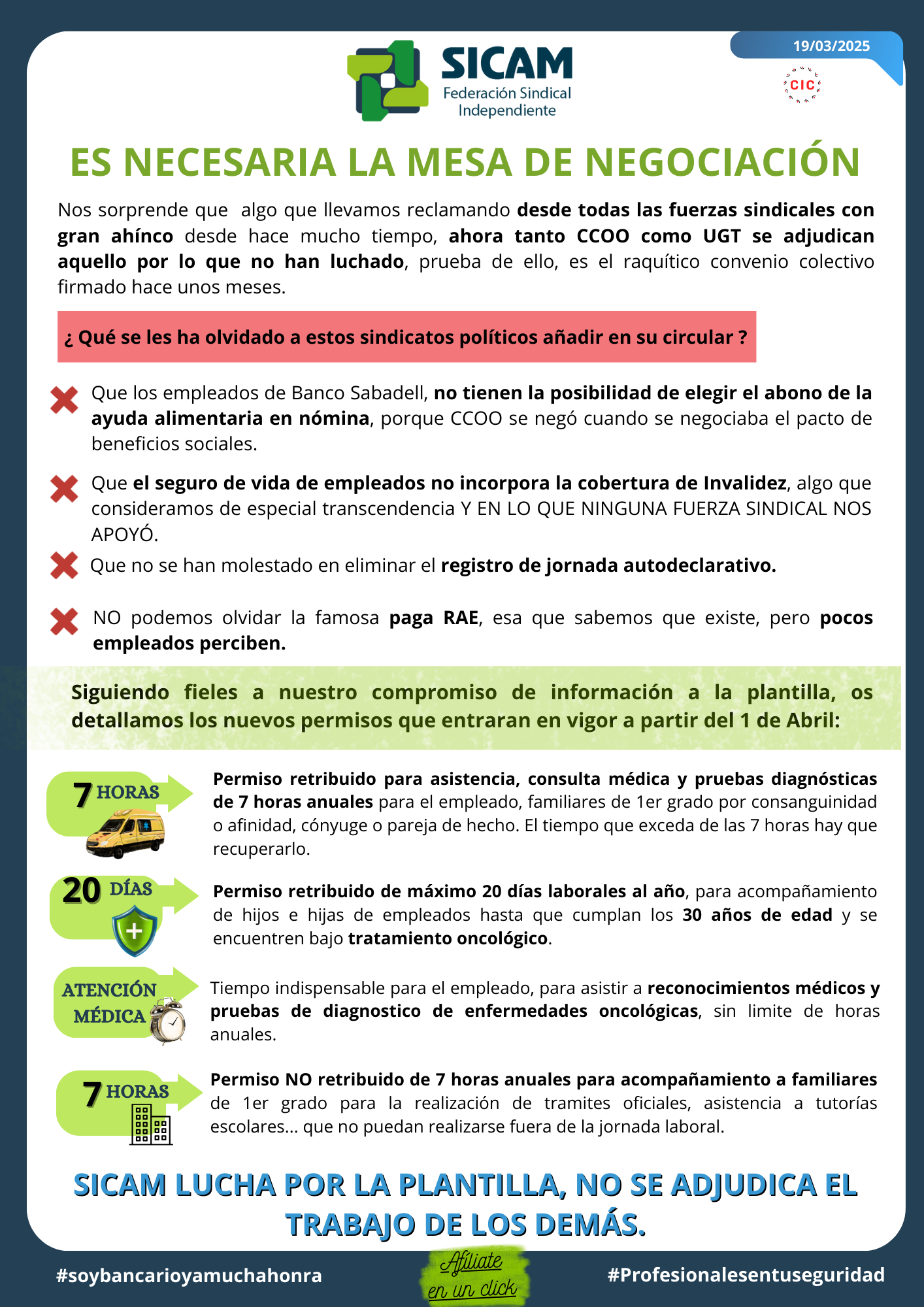 Circular destacada